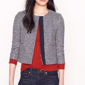 J. Crew Silk Blend Tweed Blazer 10